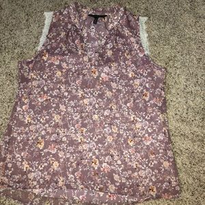 White House Black Market Women’s Floral Tank Top